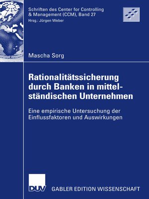 cover image of Rationalitätssicherung durch Banken in mittelständischen Unternehmen